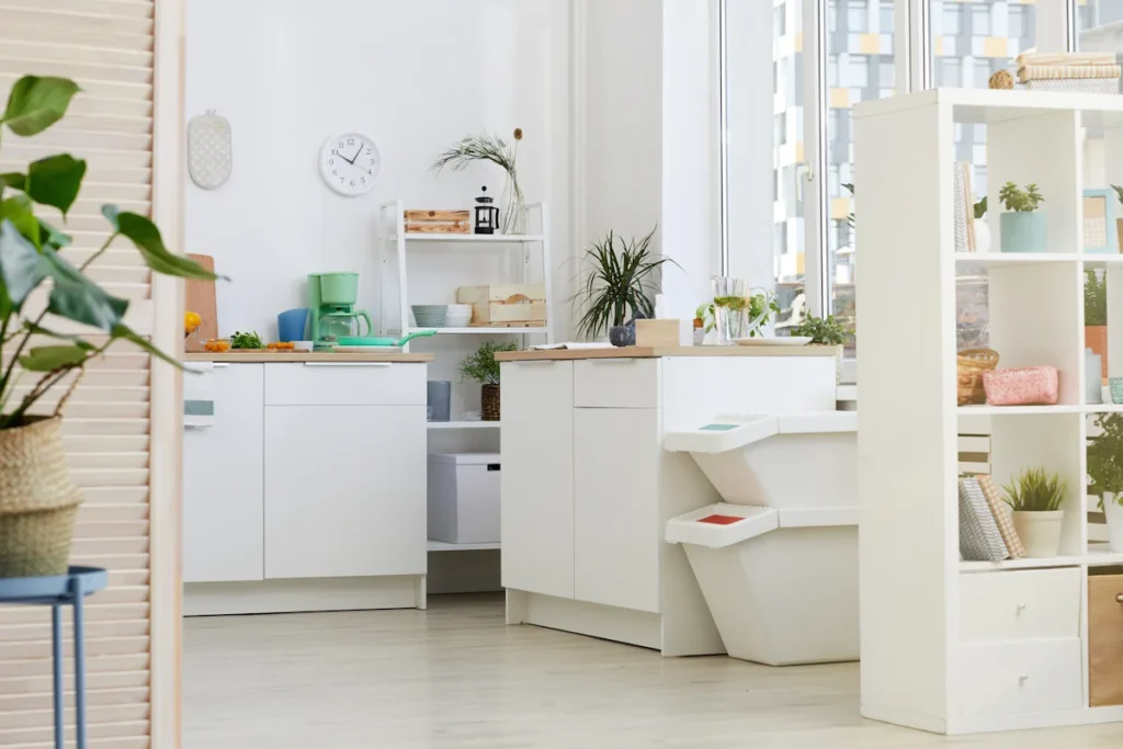 Une cuisine tout en blanc