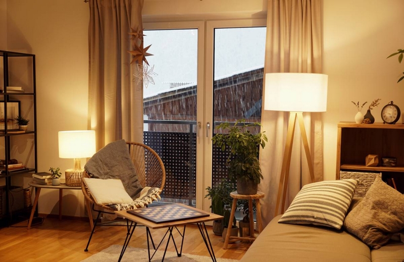 salon bien décoré
