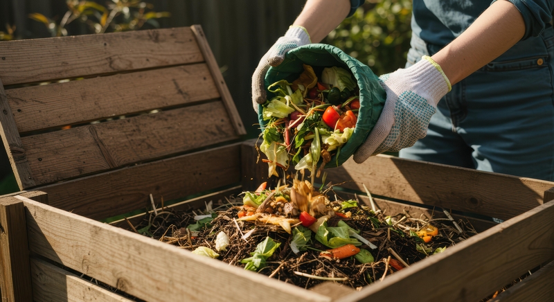 compost dans le jardin