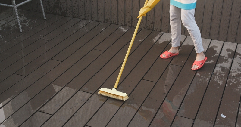 laver terrasse en bois